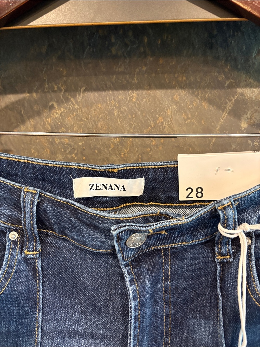 NWT Zenana Outfitters Deep Blue Flare Wide-Leg Jeans - Picture 2 of 10